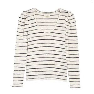Madewell Ringtons Striped Knit Top NWT XS